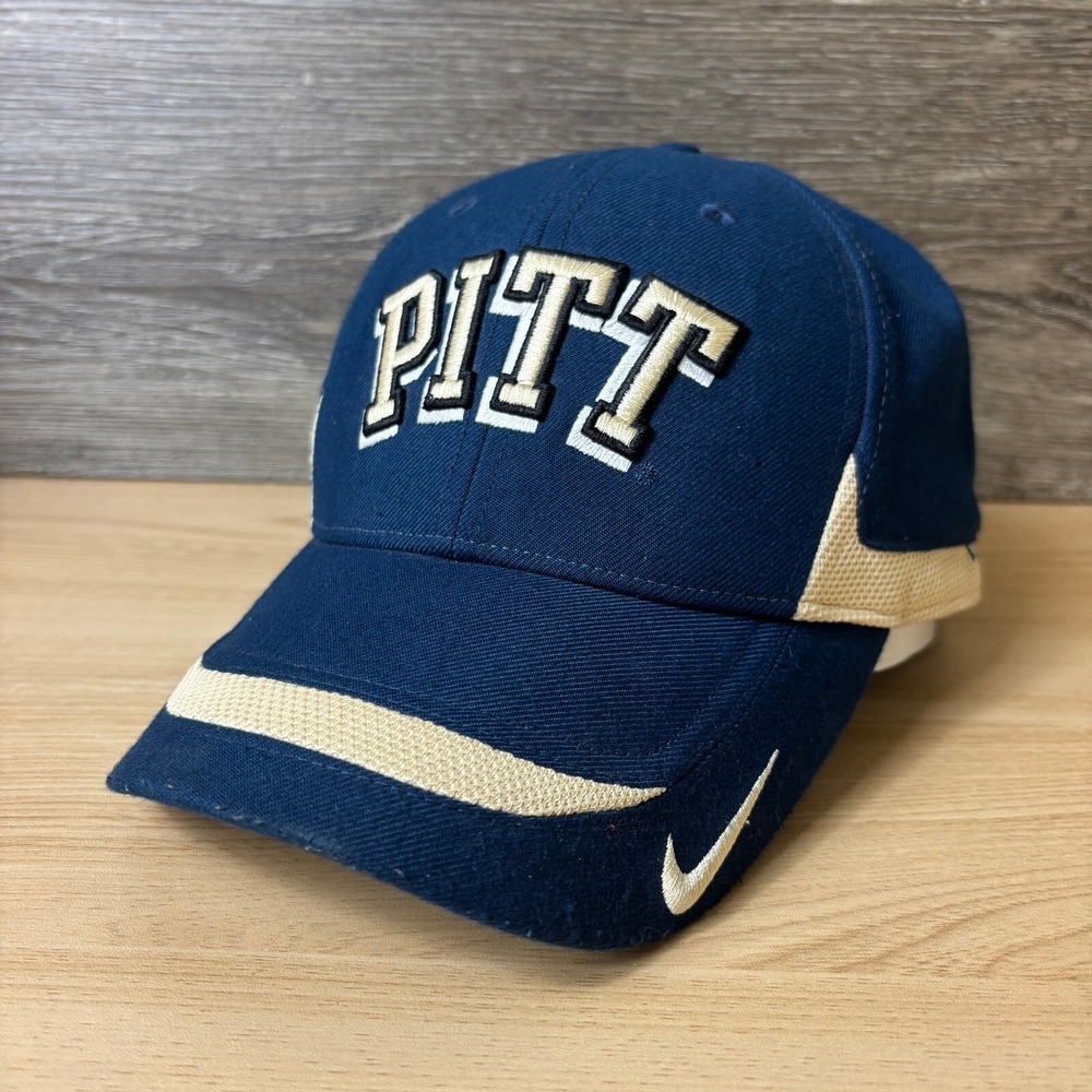 Pitt Panthers Hat Cap‎ Strap Back Blue Navy Nike Adjustable